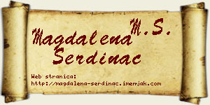 Magdalena Serdinac vizit kartica